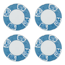 Load image into Gallery viewer, Vista Alegre Coralina Blue Bread and Butter Plate, Set of 4
