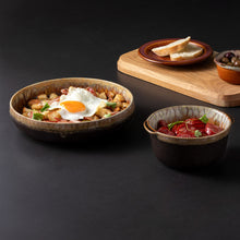 Load image into Gallery viewer, Casafina Poterie 9&quot; Mocha Latte Soup/Pasta Bowls Set
