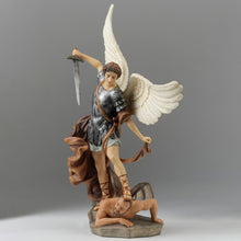 Load image into Gallery viewer, St. Michael the Archangel Statue – Catholic Resin Figurine with Sword, 15”
