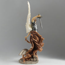 Load image into Gallery viewer, St. Michael the Archangel Statue – Catholic Resin Figurine with Sword, 15”
