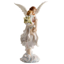 Load image into Gallery viewer, Guardian Angel Watching Over Child Statue – Peaceful Angel Figurine
