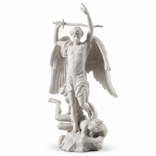 Load image into Gallery viewer, St. Michael the Archangel Statue, Catholic Figurine with Sword, 15"
