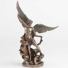 Load image into Gallery viewer, St. Michael the Archangel Statue – Catholic Cold Cast Bronze Figurine with Sword, 9.1”
