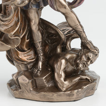 Load image into Gallery viewer, St. Michael the Archangel Statue – Catholic Cold Cast Bronze Figurine with Sword, 9.1”
