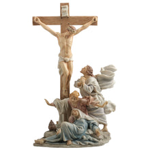 Load image into Gallery viewer, Crucifixion Scene Figurine – Jesus on the Cross with Mary, John &amp; Followers
