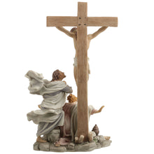 Load image into Gallery viewer, Crucifixion Scene Figurine – Jesus on the Cross with Mary, John &amp; Followers
