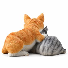 Load image into Gallery viewer, Sleeping Kittens Tabby Cat Figurine, 3.3"

