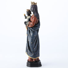 Load image into Gallery viewer, Black Madonna and Infant Jesus Statue – Catholic Marian Figurine with Crown, 10.5”

