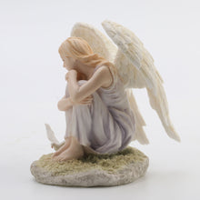 Load image into Gallery viewer, Serene Kneeling Angel Figurine with Dove – Peaceful Guardian Angel Decorative Statue
