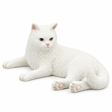 Load image into Gallery viewer, British Shorthair White Cat Figurine, 5.8"
