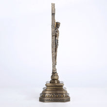 Load image into Gallery viewer, San Damiano Crucifix on Stand – Catholic Cold Cast Bronze Cross, 14.25”
