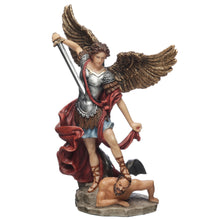 Load image into Gallery viewer, St. Michael the Archangel Statue – Catholic Resin Figurine with Sword, 6.4”
