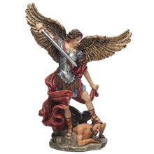 Load image into Gallery viewer, St. Michael the Archangel Statue – Catholic Resin Figurine with Sword, 6.4”
