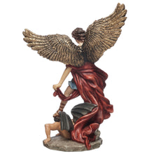 Load image into Gallery viewer, St. Michael the Archangel Statue – Catholic Resin Figurine with Sword, 6.4”
