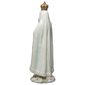 Our Lady of Fatima Figurine with Crown and Rosary