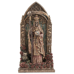 Regal Santa Muerte Dia De Los Muertos Figurine with Arch
