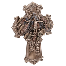 Load image into Gallery viewer, The Ascension of Jesus Cross Wall Plaque with Angels and Virgin Mary
