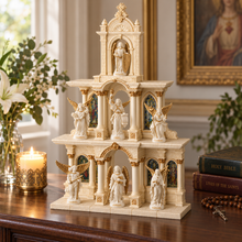 Load image into Gallery viewer, Cathedral of Saints Religious Miniature Display Stand, 16.8"
