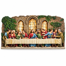 Load image into Gallery viewer, Jesus and the Last Supper Polystone Wall Plaque, 16.4"
