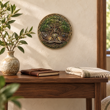 Load image into Gallery viewer, Goddess Under the Tree of Life Wall Plaque, 6.3"
