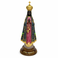 Load image into Gallery viewer, Hand-Painted Our Lady of Aparecida Catholic Statue, Patroness of Brazil
