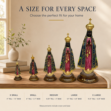 Load image into Gallery viewer, Hand-Painted Our Lady of Aparecida Catholic Statue, Patroness of Brazil
