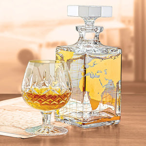 Vista Alegre Crystal Atlas Whisky Decanter