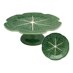 Bordallo Pinheiro Cabbage Cake Serving Set