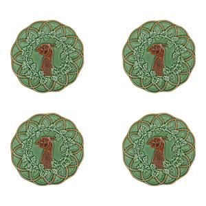 Bordallo Pinheiro Woods Pheasant Bread and Butter Plate, Set of 4