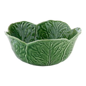 Bordallo Pinheiro Cabbage 5 Piece Salad Serving Set, Green