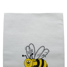 Load image into Gallery viewer, 100% Cotton Decorative Kitchen Dish Towel with Border - Made in Portugal - Bumble Bee
