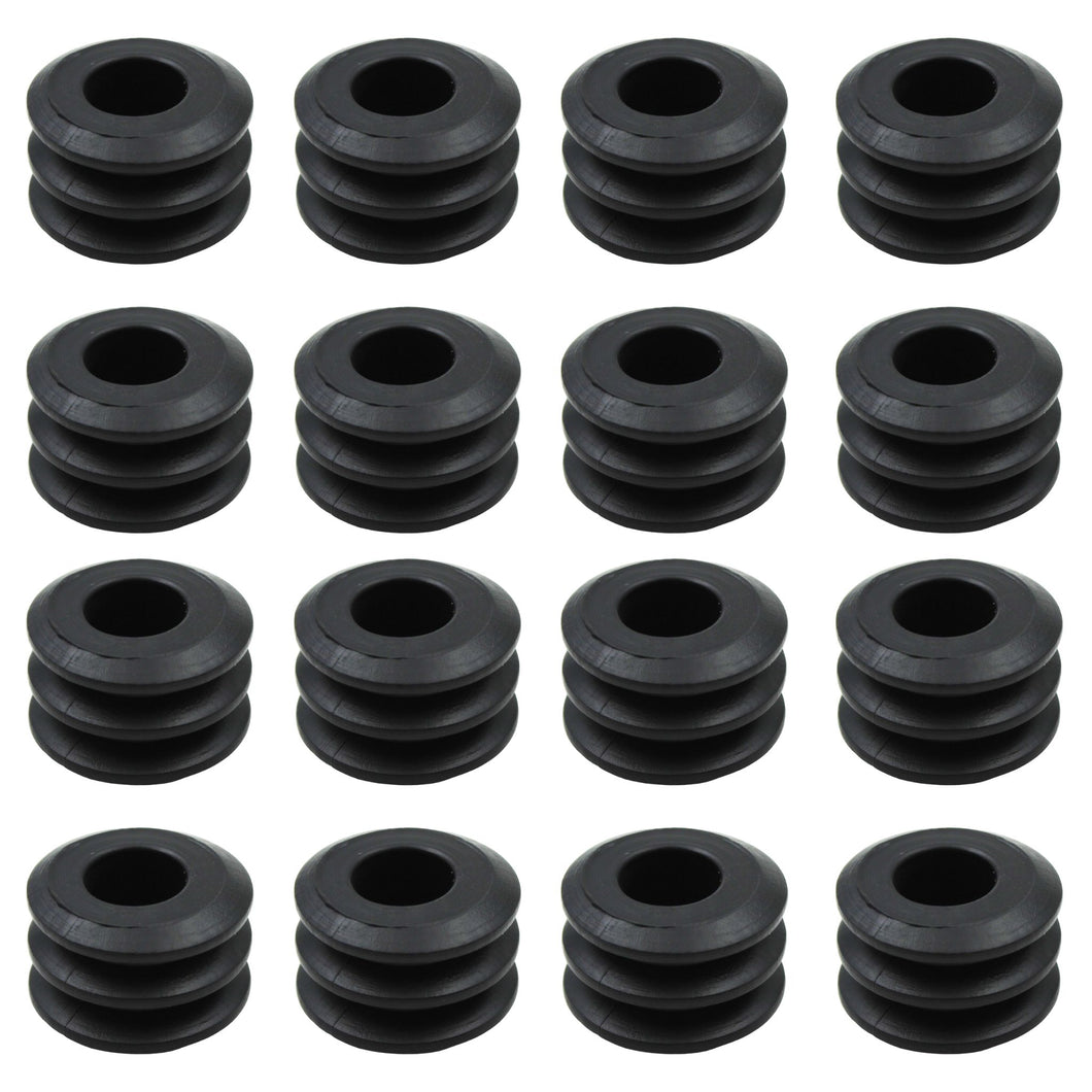 Set of 16 Rubber Foosball Rod Bumpers