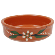 Load image into Gallery viewer, Hand-Painted Terracotta Crème Brûlée Dishes – Set of 4 Traditional Portuguese Dessert Bowls
