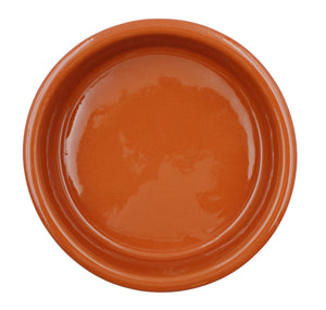 Hand-Painted Terracotta Crème Brûlée Dishes – Set of 4 Traditional Portuguese Dessert Bowls