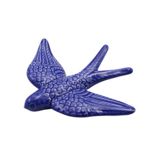 Load image into Gallery viewer, Hand-painted Portuguese Ceramic Cobalt Blue Swallow, Set of 2

