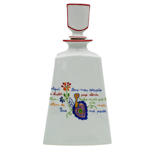 Traditional Portuguese Pottery Ceramic Viana Lovers Liquor Bottle