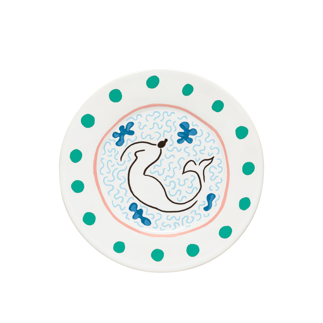 Costa Nova Summer Bliss Mermaid Salad/Dessert Plate Set