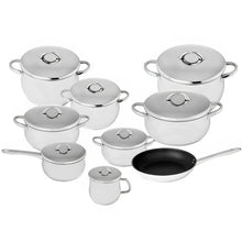 Load image into Gallery viewer, Silampos Domus 9 Piece Stainless Steel Cookware Set
