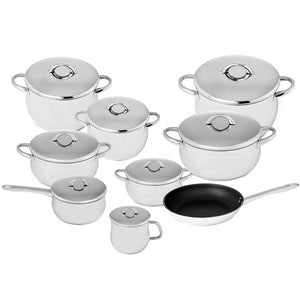 Silampos Domus 9 Piece Stainless Steel Cookware Set