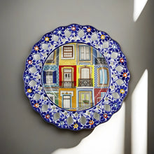 Load image into Gallery viewer, Hand-Painted Traditional Floral Portuguese Windows 11&quot; Decorative Plate
