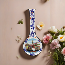 Load image into Gallery viewer, Traditional Porto Portugal Decorative Ceramic Spoon Rest, Utensil Holder
