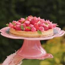 Load image into Gallery viewer, Bordallo Pinheiro Cabbage Pink Cake Stand
