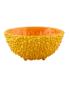 Bordallo Pinheiro Amazonia 6" Yellow Bowl, Set of 2