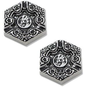 Set of 2 FC Porto Metal Ashtrays for Foosball Tables