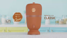 Load and play video in Gallery viewer, Stefani São João Classic Clay Water Filter – Traditional Brazilian Ceramic Filtration System
