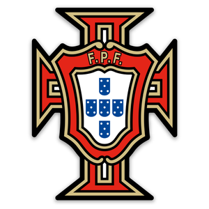 Portugal FPF Crest Stickers – Portuguese Football Federation Logo, Set of 3