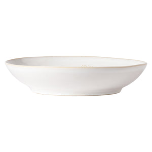 Costa Nova Silvina Fennel White Low Serving Bowl