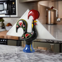 Load image into Gallery viewer, Traditional Portuguese Aluminum Barcelos Rooster Napkin Holder
