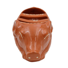 Load image into Gallery viewer, Traditional Portuguese Clay Terracotta Hand-Painted Sleeping Pig Sausage Roaster
