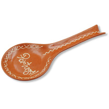 Load image into Gallery viewer, Hand-Painted Terracotta Spoon Rest – Made in Portugal, Traditional Design
